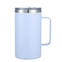 24oz Stainless Steel Insulated Cup Vacuum Thermal Mug Tumbler Coffee Mug Beer Cup with Handle Double Wall Office Vacuum Flasks
