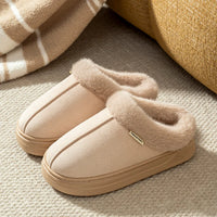 Winter Men Slippers Fur Warm Comfort Breathable Indoor Outdoor Non-slip Couple Fashion Snow Boots Casual Home Shoes
