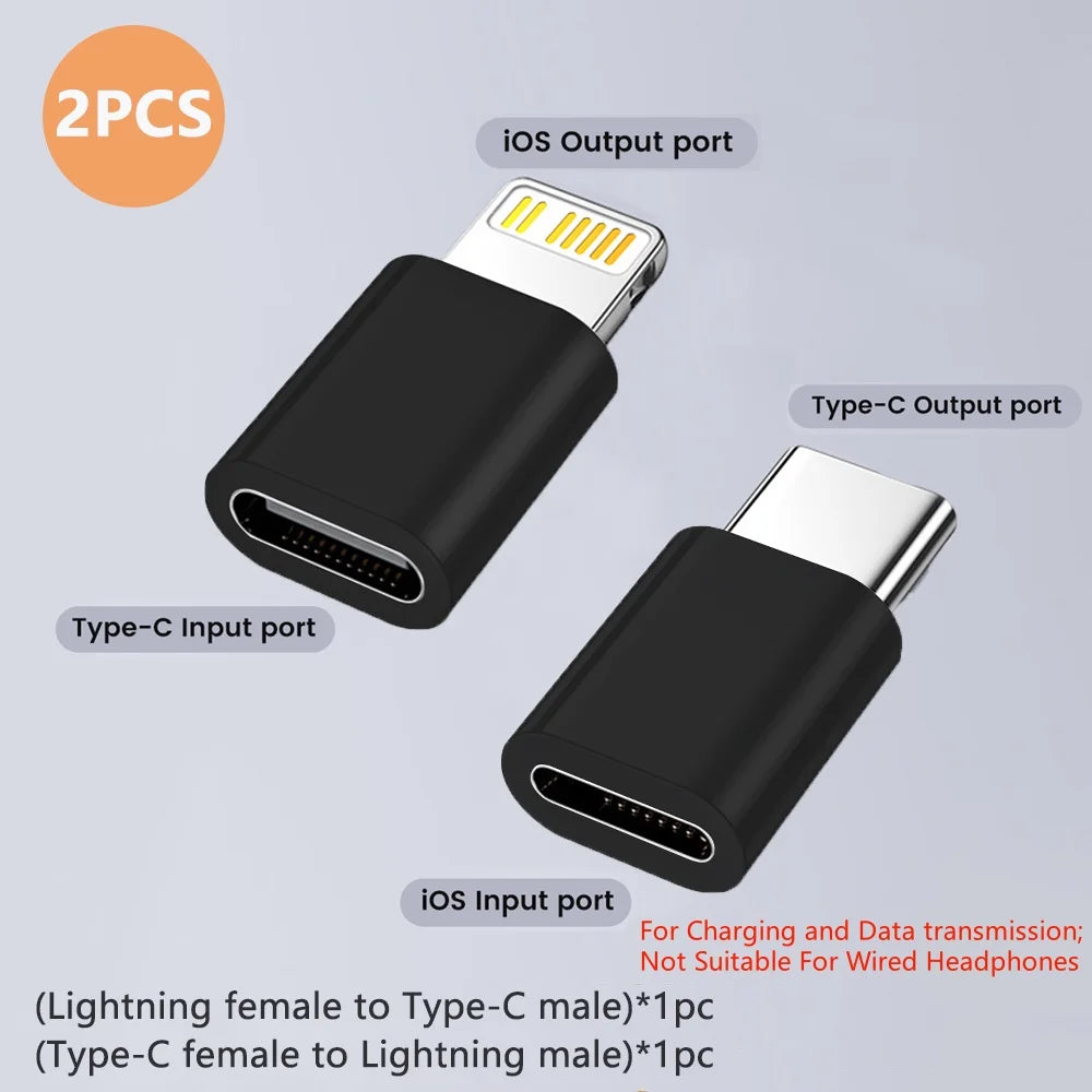 USB C to Lightning Adapter IOS Fast Charging Lightning Male to Type C Female Converter For iPhone 14 13 12 Data Transfer Adapter