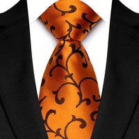 Luxury 8CM Mens Necktie Floral Paisley Classic Ties For Man Groom Jacquard Woven Neck Tie Business Wedding Party