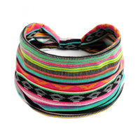Ladies Wide Elastic Hairband with African Print Knot Sports Yoga Headband Women's Hair Accessory