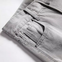 Jeans Boys Straight Ripped Children Washed Distressed Pockets Stretch Casual Denim Trousers Big Kids Streetwear 2025 Hole Pants