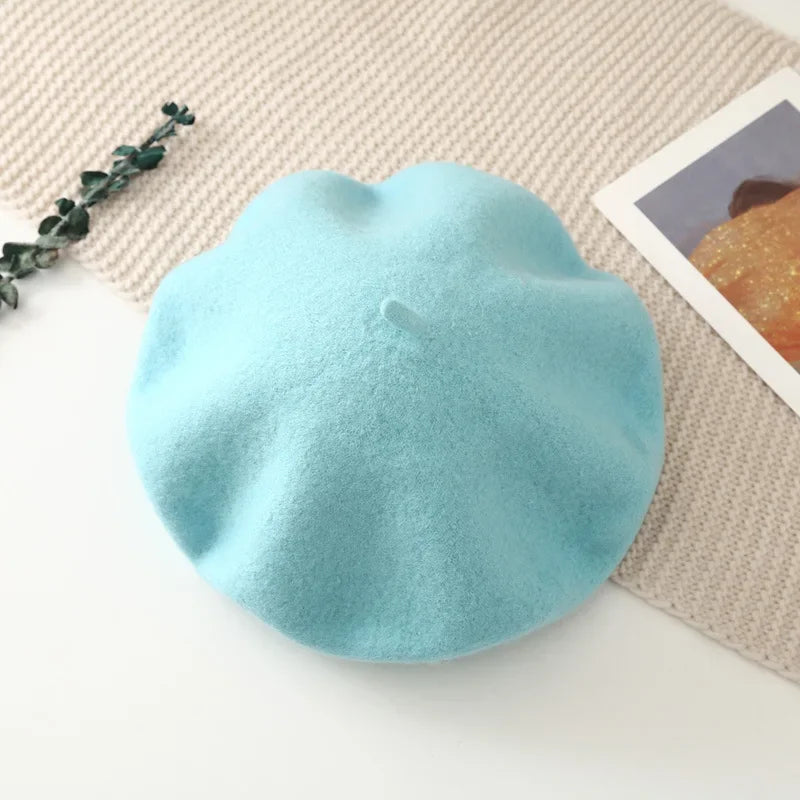 Winter Hats for Women Berets Painter Cap Autumn Winter Hat Female Flat French Artist Beret Girls Vintage Warm Casual New
