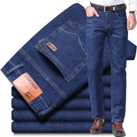 Jeans Men Autumn and Winter New Elastic Business Men's Pants Youth Men Straight Man Men's Adult Seasons A Comfortable Gentleman