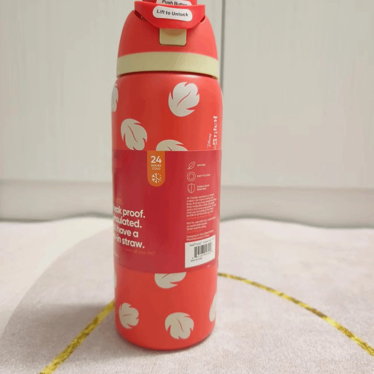 24oz Stainless Steel Insulated Cup with Straw Vacuum Thermos Mug for Coffee Iced Drinks Hot/Cold Double Wall Tumbler