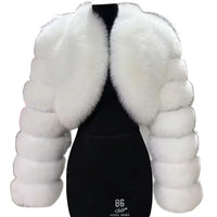 Warm Faux Fur Coats Women Short Overcoats Loose O Neck Long Sleeves Covered Button Straight Work Y2k Casual 2025 Autumn Winter