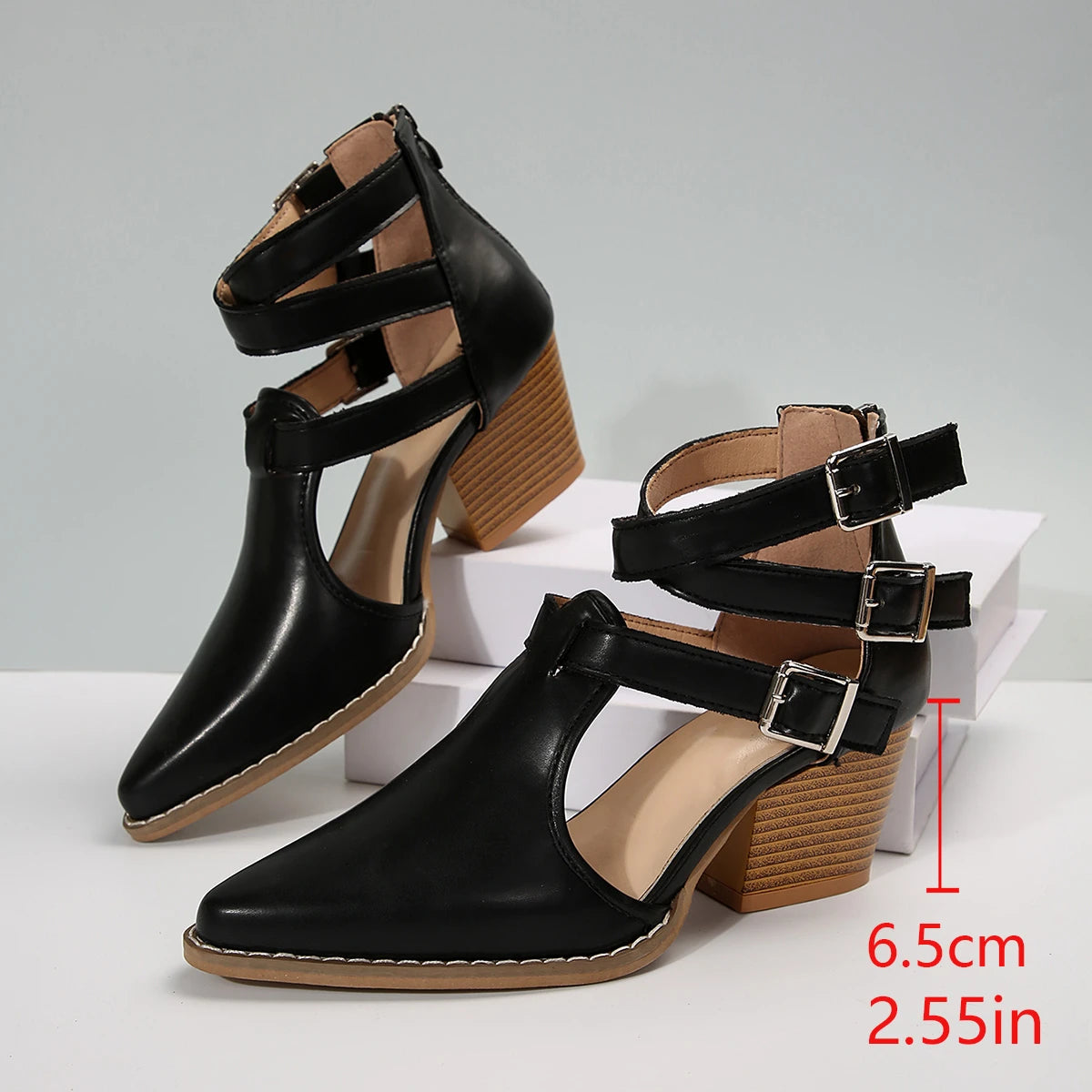 Women'S Boots Fashion Trend Women'S Fashionable And Casual Pointed Toe Ankle Boots Botas De Mujer En Oferta Envios Gratis