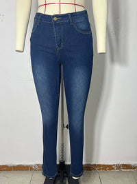 2025 Autumn Women's Stretch Jeans Fashion Slim Pencil Skinny Denim Trousers Female 2025 New Lady Outwears