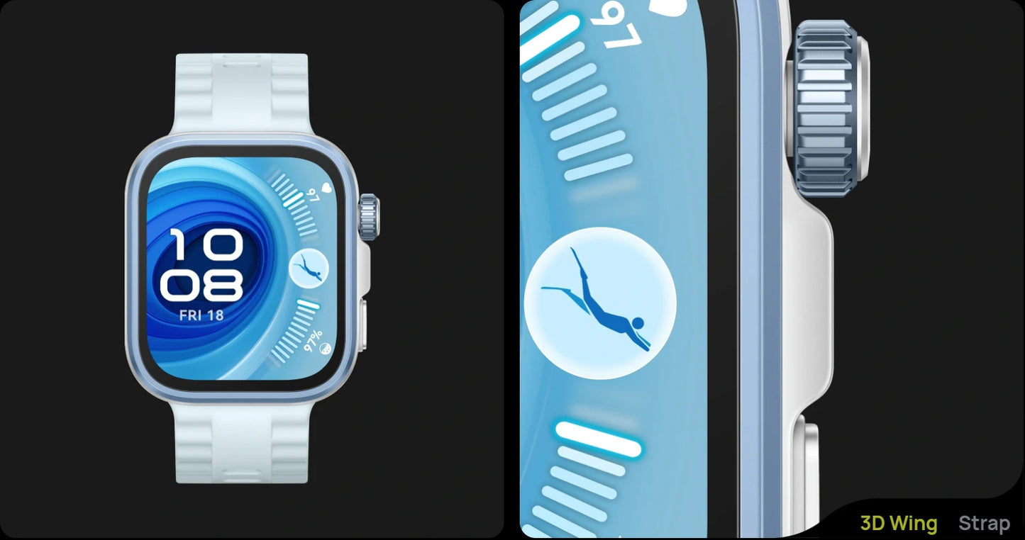 HUAWEI Watch Fit 4 Pro Smartwatch,1.82 inch AMOLED Display,Sapphire Glass,ECG,Heatrate Tracking,compatible with iOS and Android