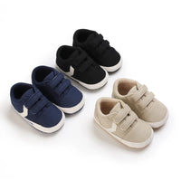 Newborn Baby Boys Girls Classic Sports Sneakers Canvas First Walkers Soft Sole Anti-Slip Comfortable Infant Toddler Shoes