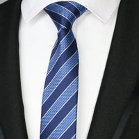 New Slim Narrow Skinny 6CM Mens Necktie Neck Ties For Man Plaids Polka Dot Stripes Jacquard Cravat Business Party Corbatas