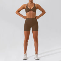 Summer 2PCS Yoga Suit Sports Set Women Quick-Dry Gym Set Women Tracksuit Running Workout Long Sleeve Sports Shirt Yoga Clothing
