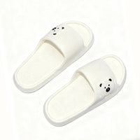 Summer Cartoon Bear Indoor Slippers for Women Lightweight Soft EVA Slides Woman Comfort Home Bathroom Non Slip Slippers