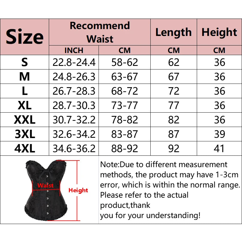 YBFDO Women Sexy Corsets Bustiers Floral Lace Tops Shapewear Overbust Corselet Blouse Gothic Brocade Retro Lingerie Waist Corset