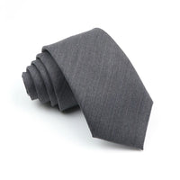 Mens Ties 7cm Classic Wool Handmade Skinny Grey Plaid Neckties Striped Narrow Collar Slim Cashmere Casual Tie Accessories Gift