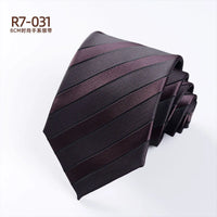 Men's Fashion Silk Tie 8cm Striped Novelty Necktie Blue Green Orange Color Ties For Men Floral Party Ties Wedding Business Gift