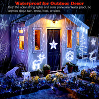 Outdoor LED Solar Fairy Lights Christmas Decoration Waterproof Solar Garland 8Mode Lights For Xmas Party Patio Balcony Yard