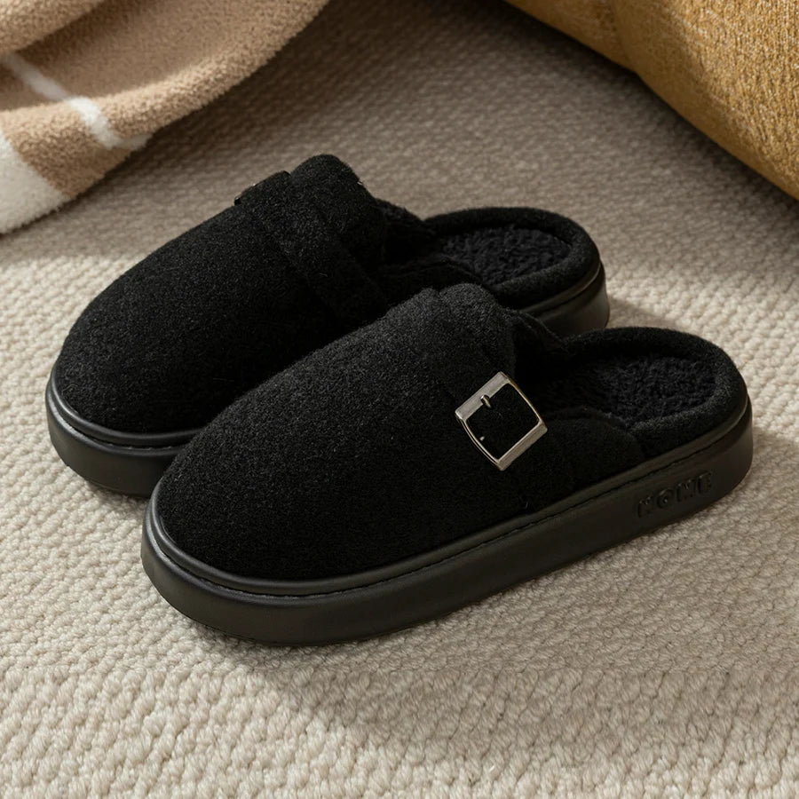 Winter Women's Indoor Slippers Warm Soft Soled Comfortable Outdoor Non Slip Suitable for Couples FashionBedroom Home Shoes