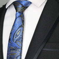 New Slim Narrow Skinny 6CM Mens Necktie Neck Ties For Man Plaids Polka Dot Stripes Jacquard Cravat Business Party Corbatas
