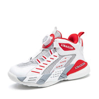 New Children Basketball Shoes Swivel Button Boys Fashion Sneakers Girls School Sport Shoes Kids Casual Trainers Outdoor Shoes