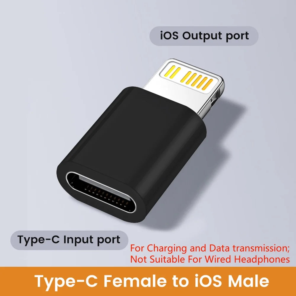 USB C to Lightning Adapter IOS Fast Charging Lightning Male to Type C Female Converter For iPhone 14 13 12 Data Transfer Adapter