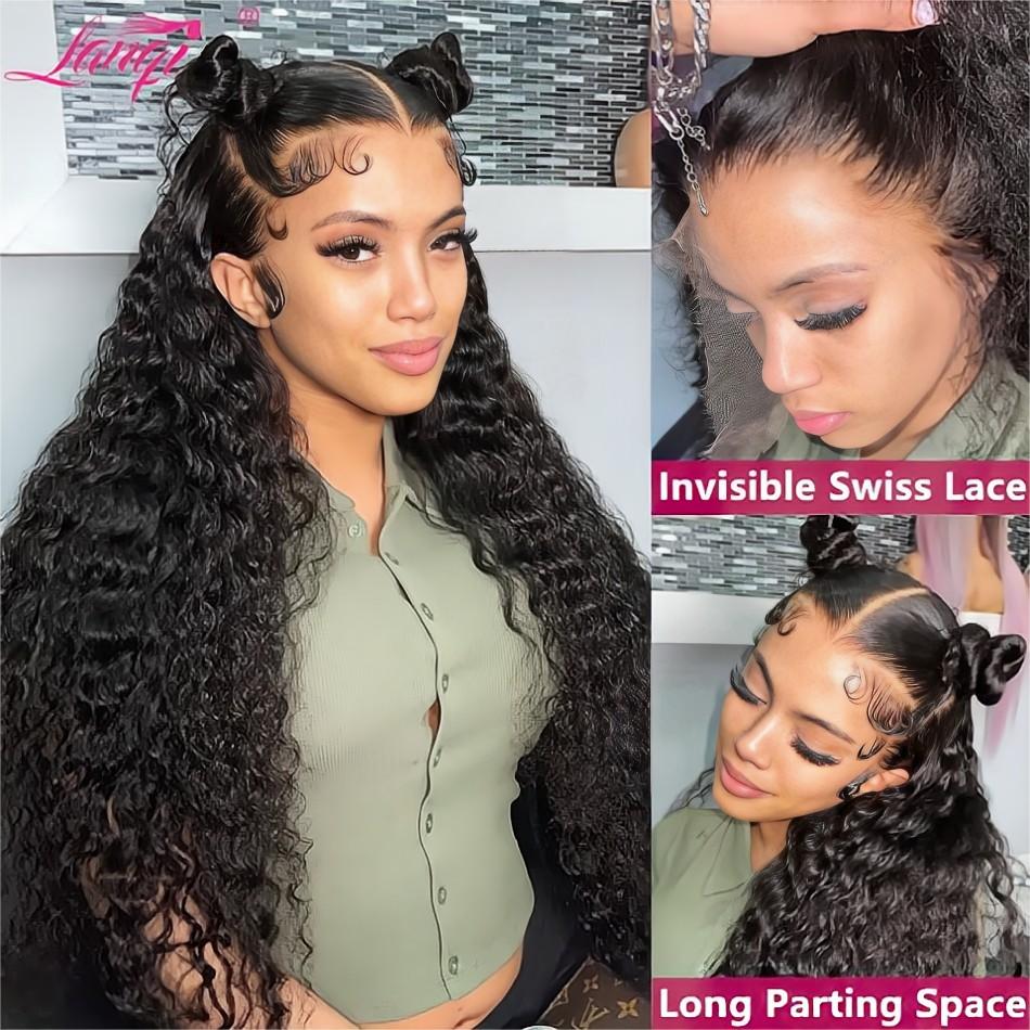 Lace Front Human Hair Wig Deep Wave Frontal Wig Transparent 13x4 Full Lace Frontal Human Hair Wig For Women Human Hair Wigs