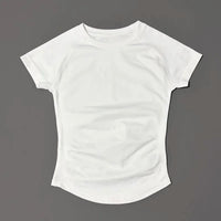 HISTELLO Sport Short Sleeve Top Women Gym Yoga Top Workout Clothes Sports T Shirt Fitness Activewear Running Tight Tops