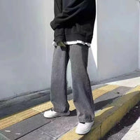 Men's Jeans American Loose Wide-leg Loose Straight Casual Trousers Street Hip-hop Baggy Jeans Black Grey Blue Streetwear Men