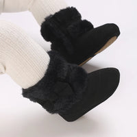 Baby Shoes With Soft Soles For Warmth 0-12 Months Old Baby Cotton Winter Socks and Shoes With Fleece Before Learning To Walk