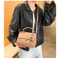 Ladies Vintage Crossbody Bag Small Pu Leather Handbag Retro Design Everyday Shopping Dating Commute Bag