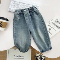 Boys Casual Jeans Children Denim Jeans Kids Trousers Toddler Girl Fall Clothes 2 3 4 5 Years Baby Harem Pants BaBy Jeans