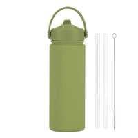 Insulated Water Bottle 500ml Custom Text/Logo - 304 Steel, 24H Cold, Office & Gym Essentials