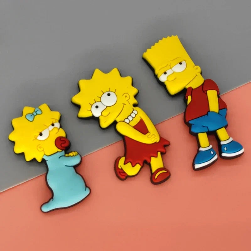 5pcs Anime The Simpsons Fridge Magnets Homer Bart PVC Refrigerator Magnet Kids Stationery Box Magnetic Sticker DIY Decor Gift