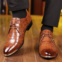 Soft Leather Shoes Men's Office Pointed Toe Men Business Formal Shoes Fashion Wedding Dress Shoes for Man Patchwork Party Shoe