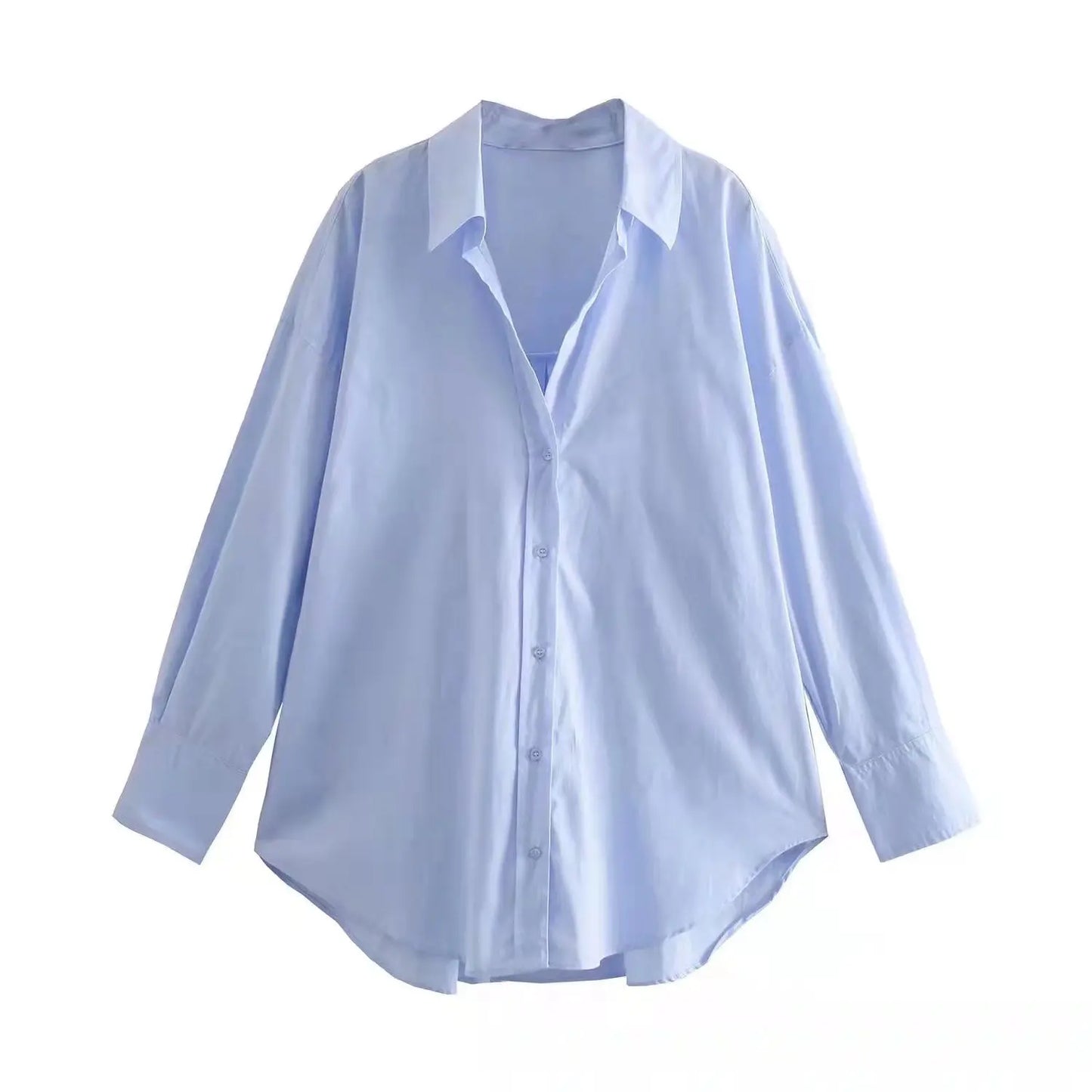 Women Shirt Multicolour Button Up Shirt Women Summer Long Sleeve Top Female Streetwear Oversize Shirts And Blouses