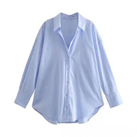Women Shirt Multicolour Button Up Shirt Women Summer Long Sleeve Top Female Streetwear Oversize Shirts And Blouses