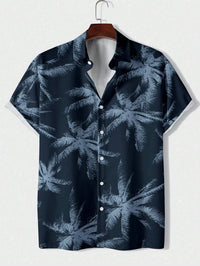 Hawaiian Shirt Man Print Casual Thin Beach Slim Fashion Shirt High Quality Luxury Black Social Vintage Funny Oversized Clothes