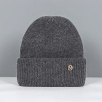 Winter Hats For Women Rabbit Fur Beanie Hat Woman Knitted Skullies Beanies Solid Wool Soft Autumn Winter Cashmere Caps Bonnet