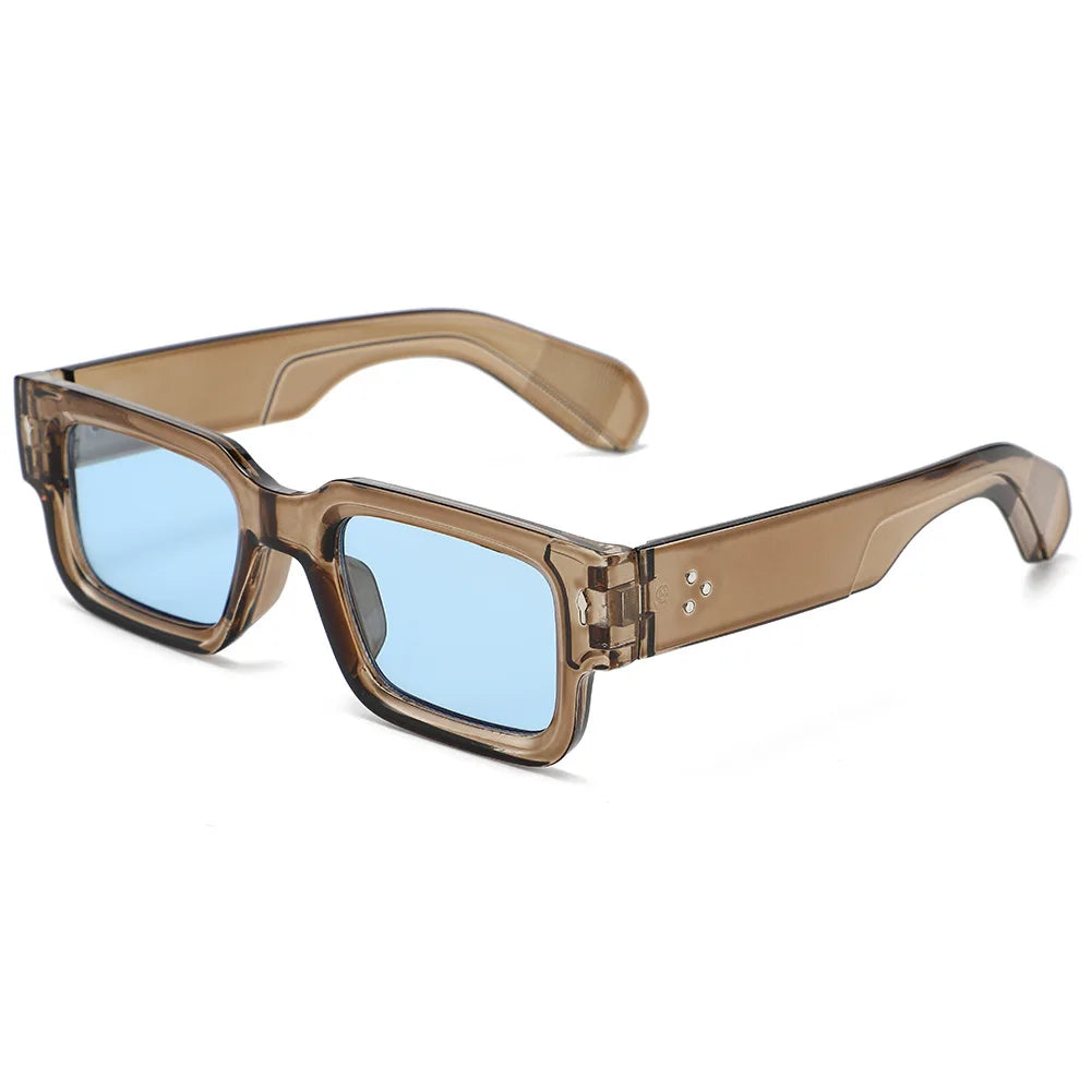 1PC Unisex Retro Square Sunglasses Classic UV Protection Plastic Frame Shades for Outdoor Travel Driving