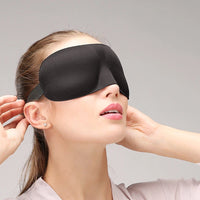 3D Contoured Sleep Mask 100% Light Blocking Eye Mask Ultra-Soft Skin-Friendly Material Breathable Eye Cover For Rest Travel Yoga