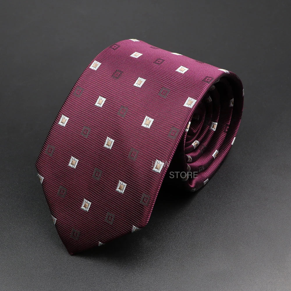 New Design Wedding Men Tie Green Wine Red Paisley Flower Animal Neckties Men Business Dropshipping Groom Collar Accessories Gift