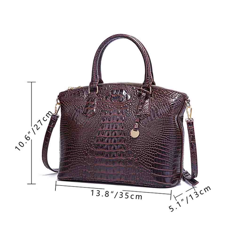 Luxury Crocodile Bag for Women High Quality PU Leather Elegant Female Handbags and Purses Shoulder Messenger Casual Tote 2022