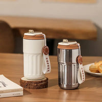 Double-layer Stainless Steel Vacuum Insulated Water Cup with Intelligence Temperature Display Thermal Travel Mug Coffee Hot Cup