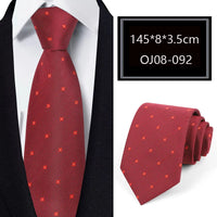 Luxury 56 Colors New Men's Tie Classic Floral Stripe Plaid 8cm Jacquard Neck Tie Necktie For Men Business Wedding Party