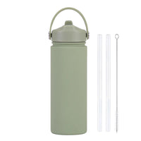 Insulated Water Bottle 500ml Custom Text/Logo - 304 Steel, 24H Cold, Office & Gym Essentials