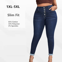 Women Jeans Hip Lifting Pants High Waist Tights Stretched Slim Fit Plus Size 4XL 5XL Female Fashion Girl Pencil Denim Trousers