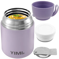 Stainless Steel Insulated Thermo Soup Cup 530ml 480ml Portable Lunch Box with Spoon Food Container Vaccum Cup Insulate Bento Box