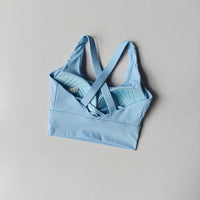 Women's High-Intensity Shock-proof All-in-one Sports Bra for Running Yoga Fitness Professional Huddle Top for All Seasons