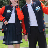 Mens Jacket Trend New Button Casual Coats Round Neck Baseball Uniform  Spring And Autumn Tide Brand Clothes Print LOGO LS-2211