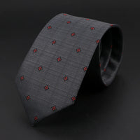 New Style Fashion Jacquard Paisley Striped Necktie For Men 7cm Dark Blue Black Formal Business Party Skinny Slim Cravat Tie Gift